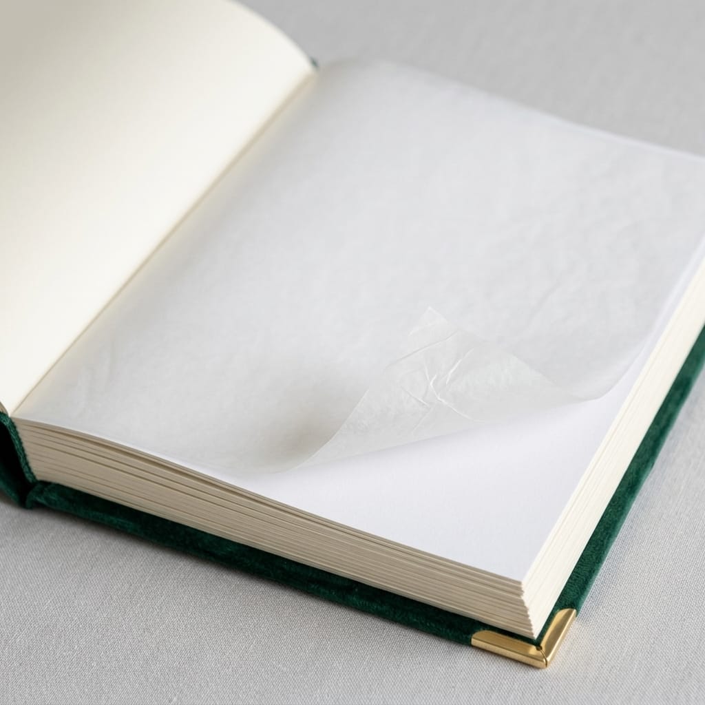 Velvet Photo Album with Gold Foil