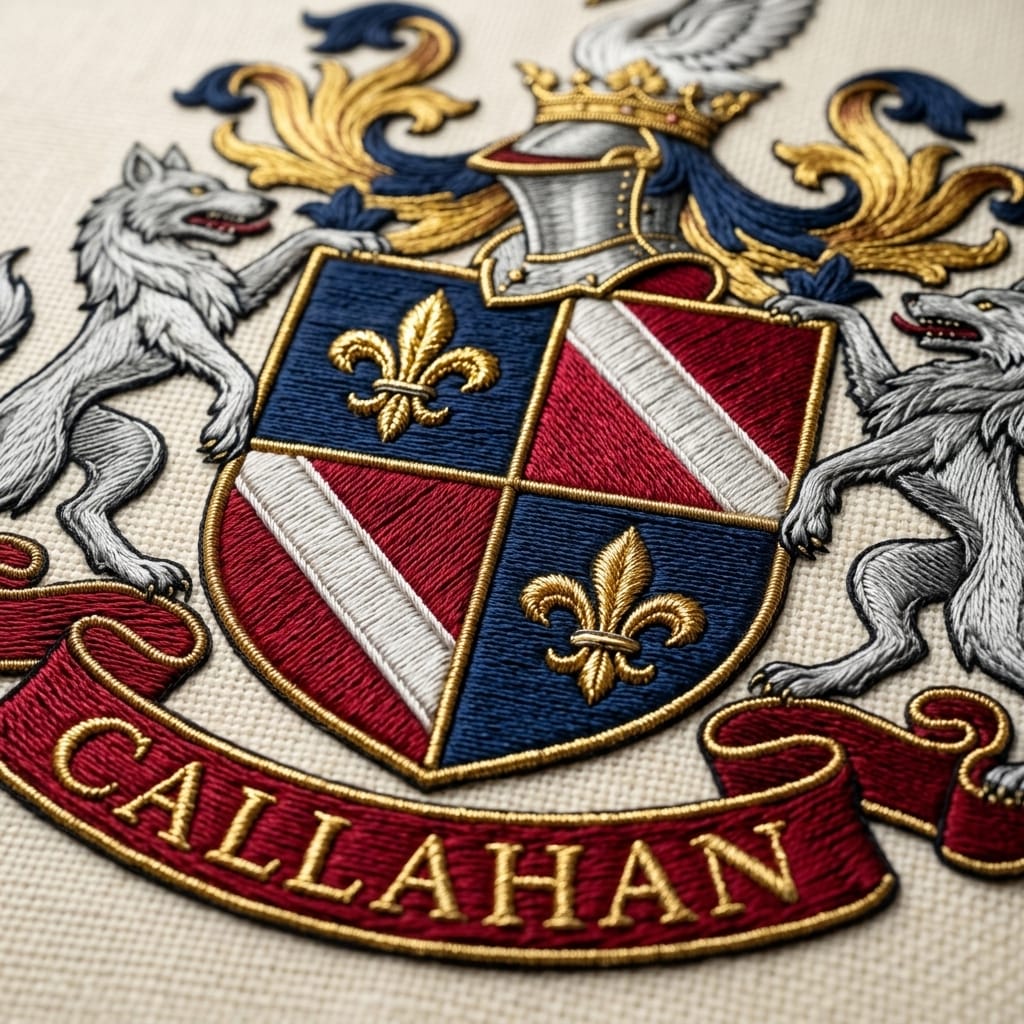 Custom Coat of Arms Pillow