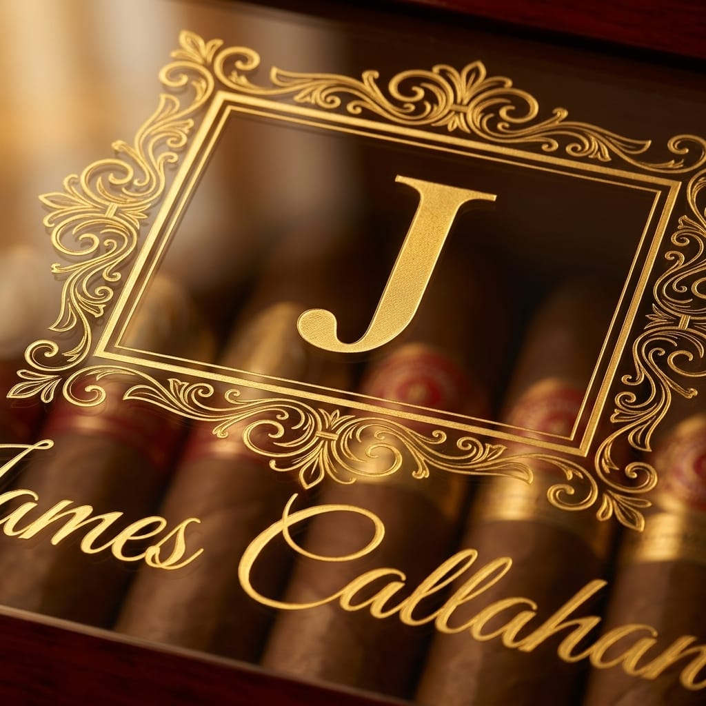 Custom Name Cigar Humidor Box