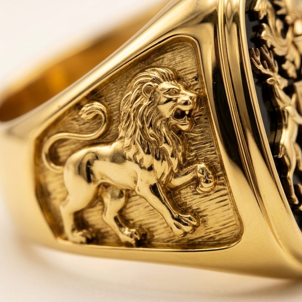 The Armorial Square Signet Ring