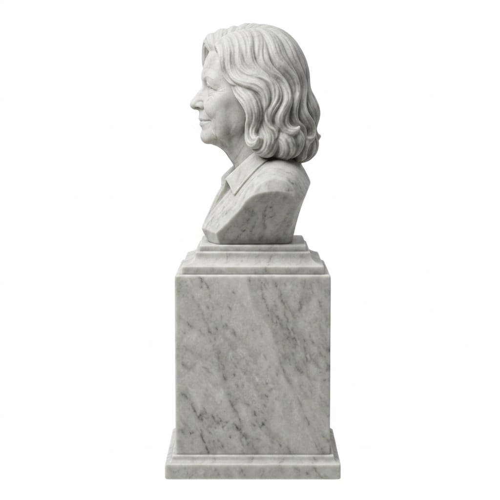 Sculpted Memorial Bust in Marble