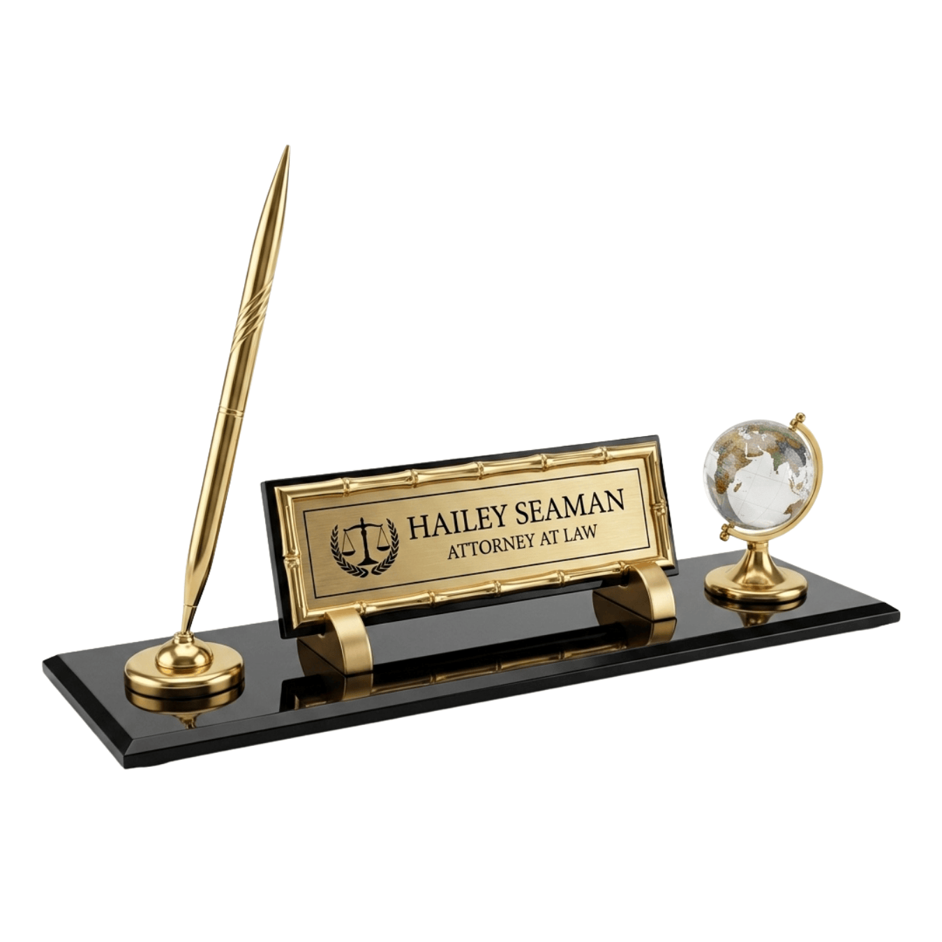 Counsel Desk Nameplate Set
