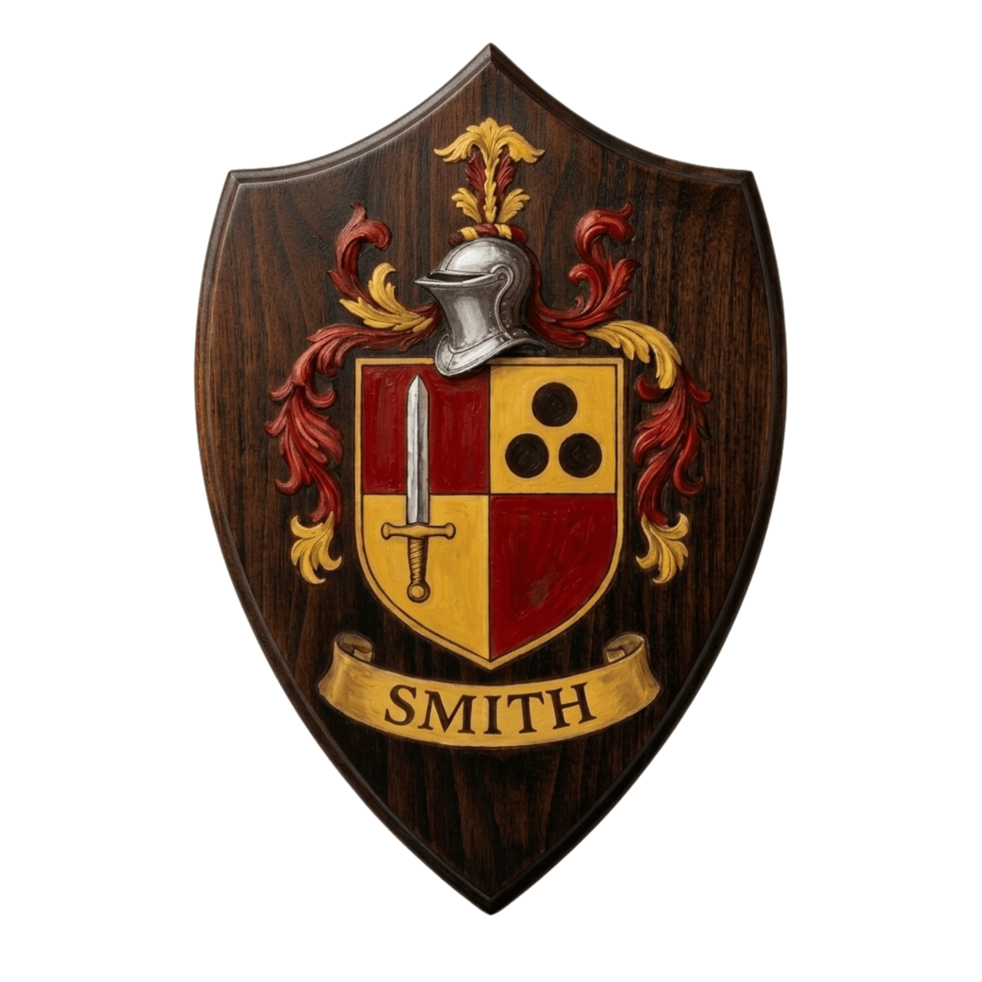 Family Crest Wood Plaque