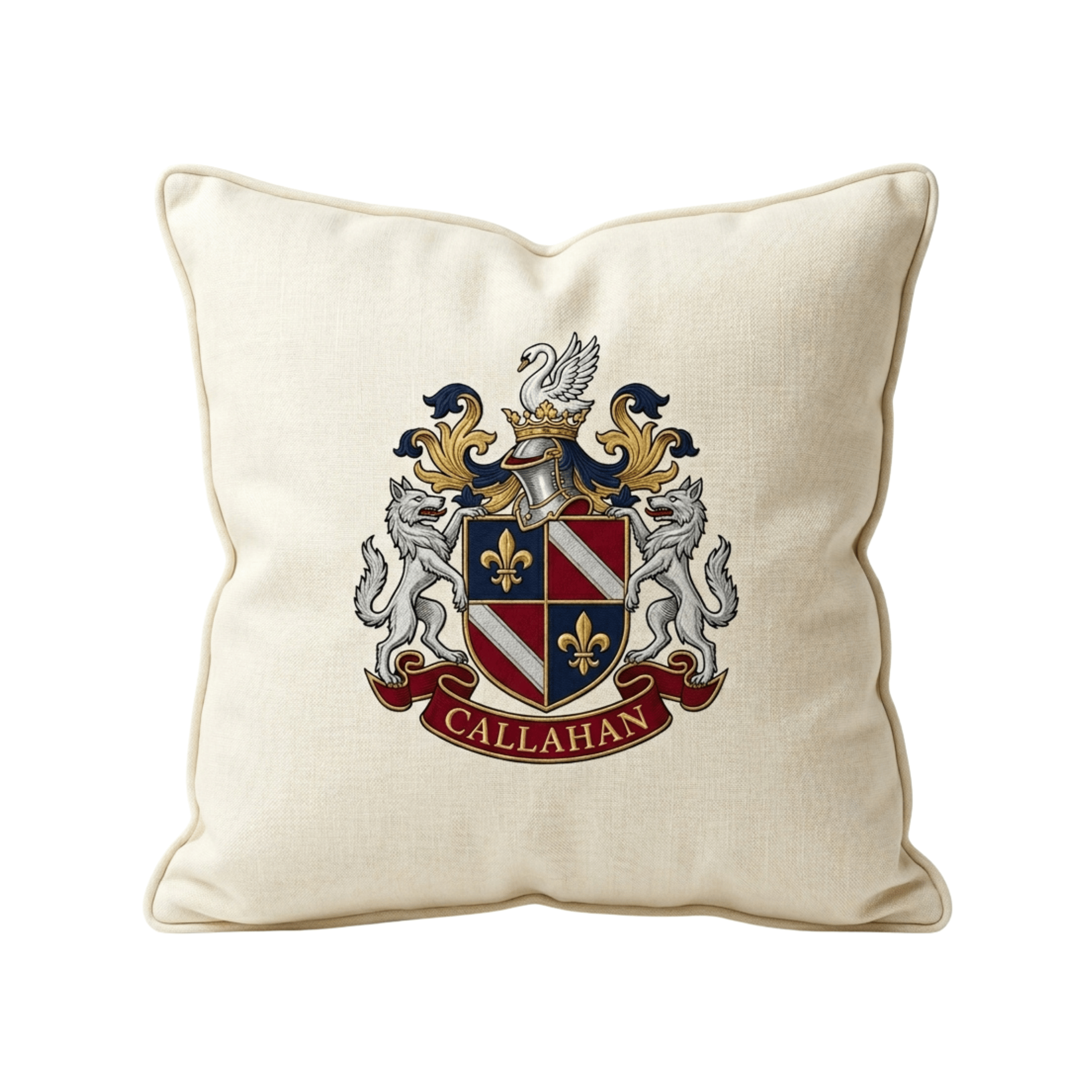 Custom Coat of Arms Pillow