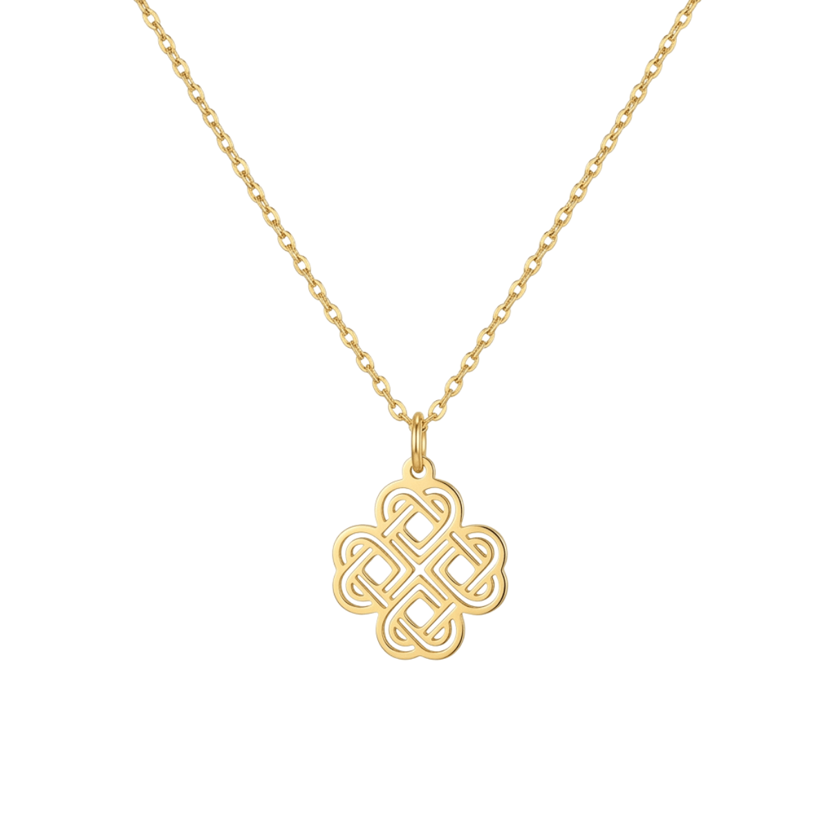 14K Gold Celtic Knot Necklace