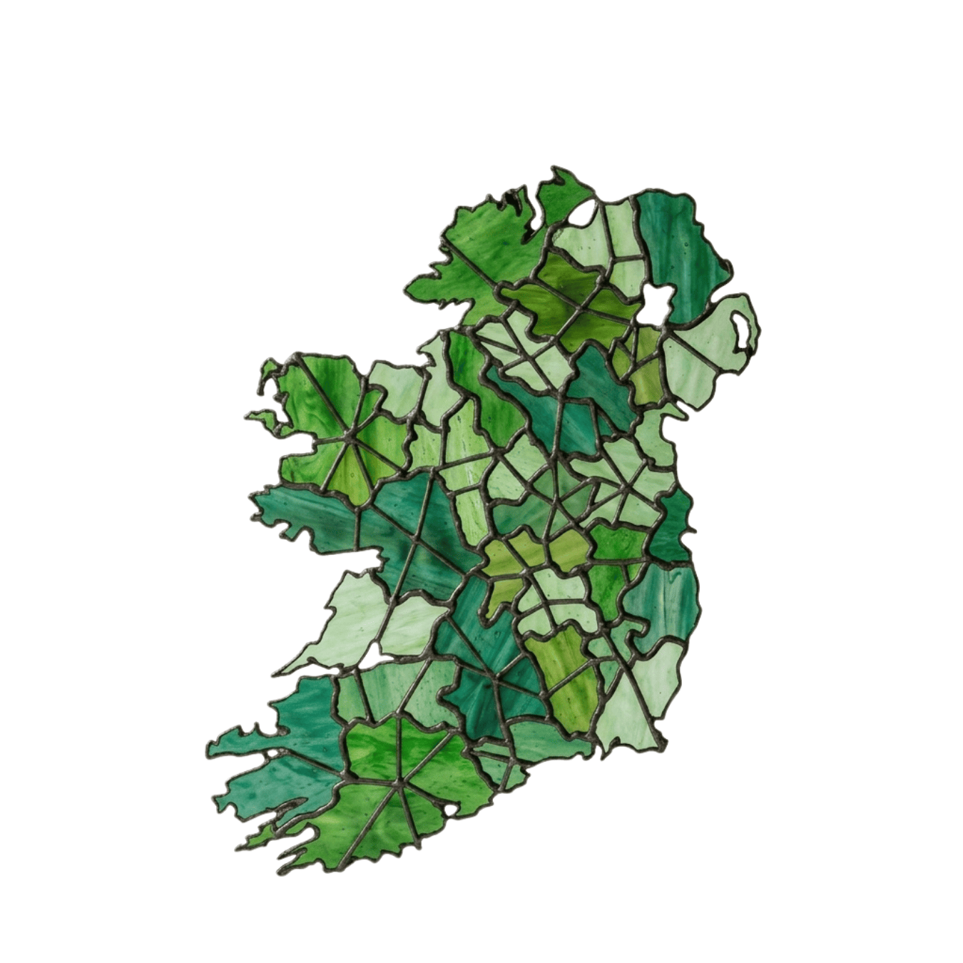Stained Glass Map of Ireland