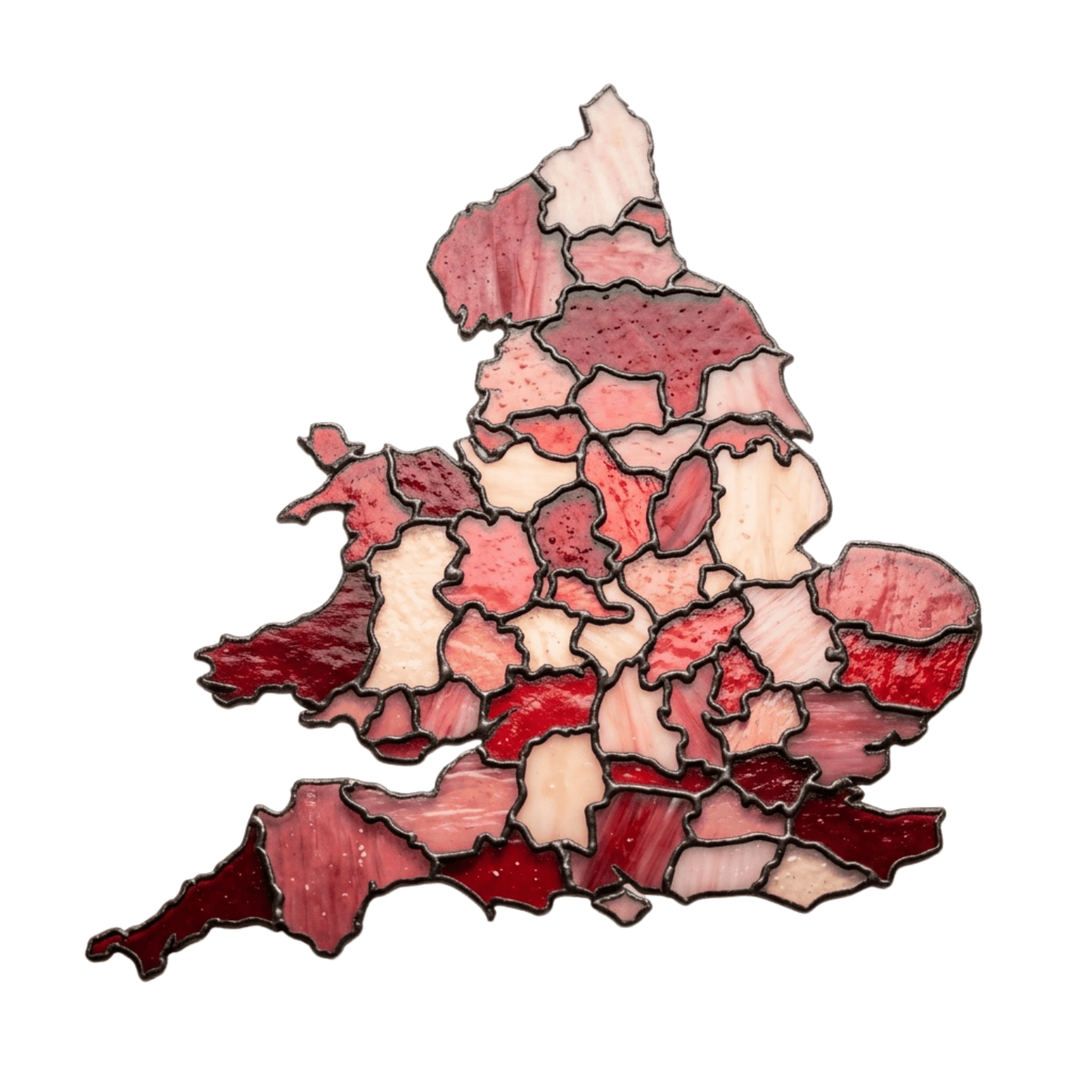 Stained Glass Map of England
