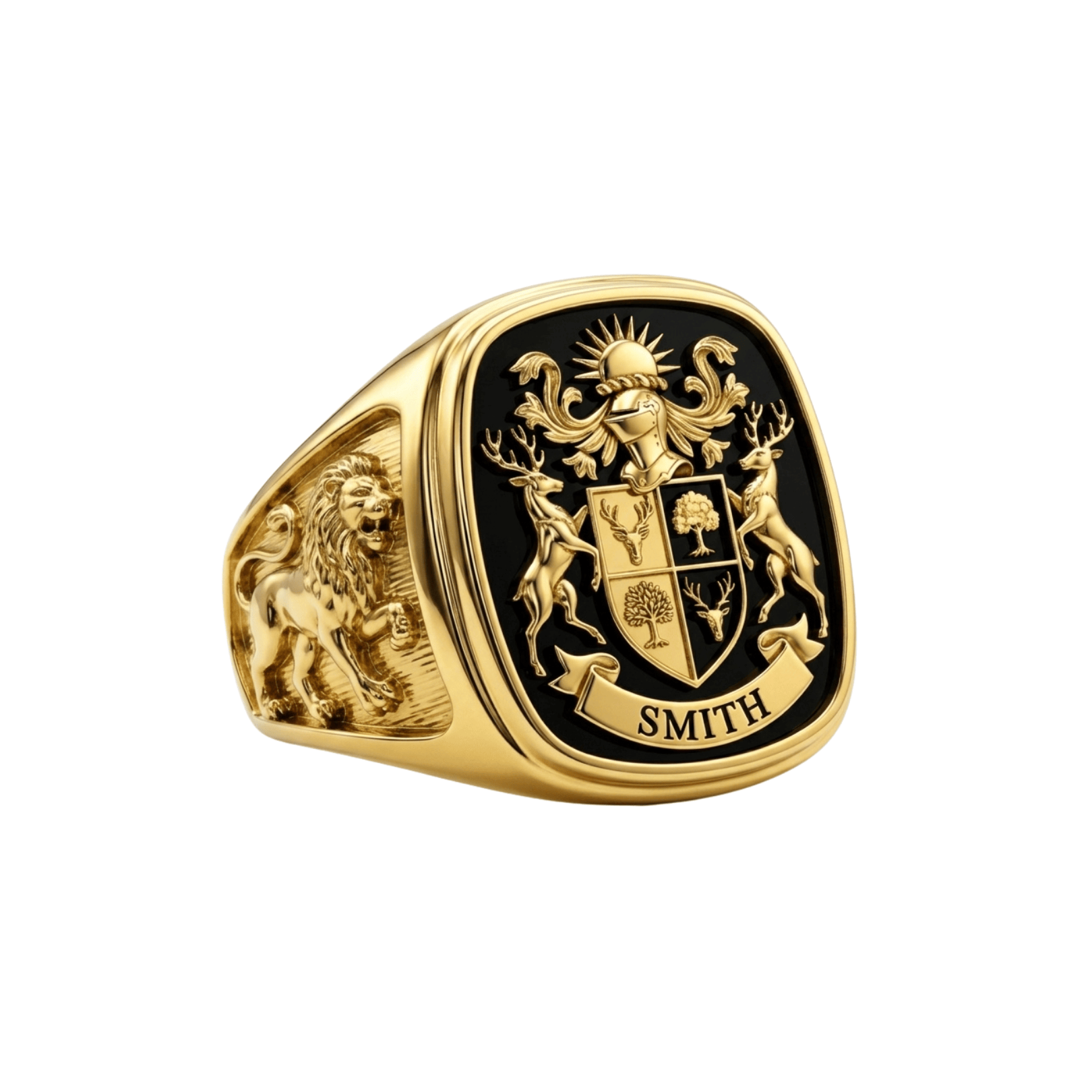 The Armorial Square Signet Ring