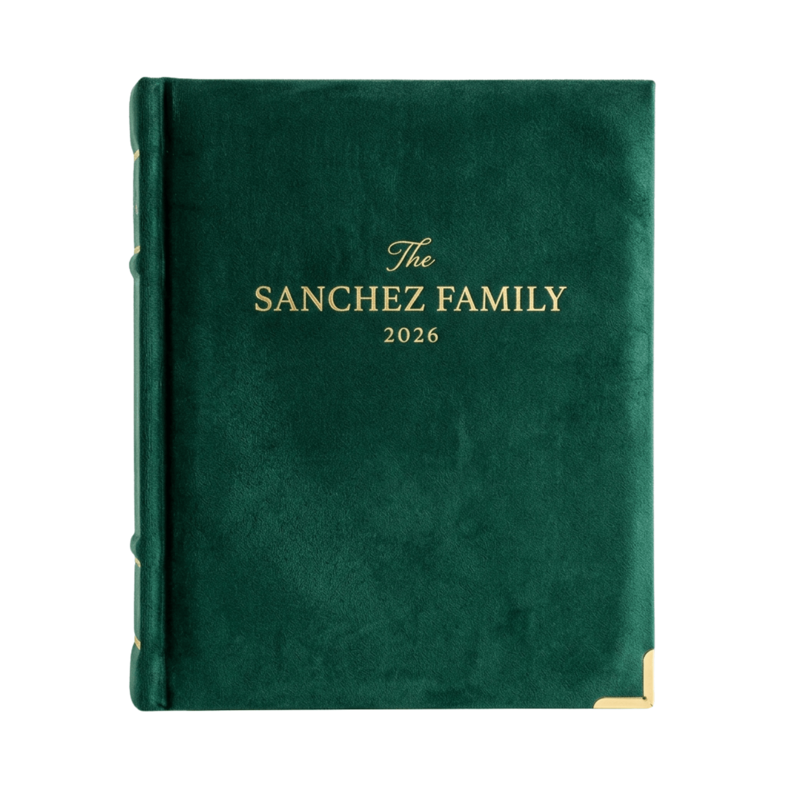 Velvet Photo Album with Gold Foil