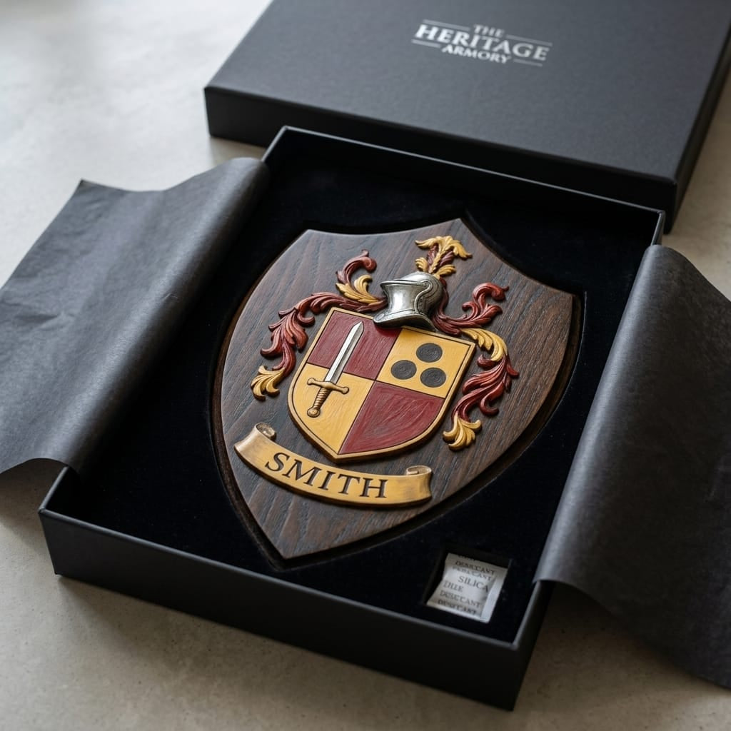 Family Crest Wood Plaque