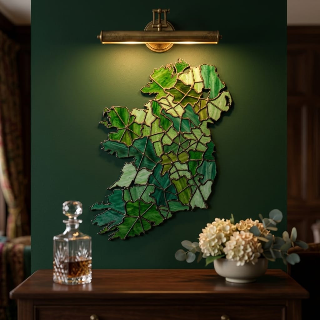 Stained Glass Map of Ireland