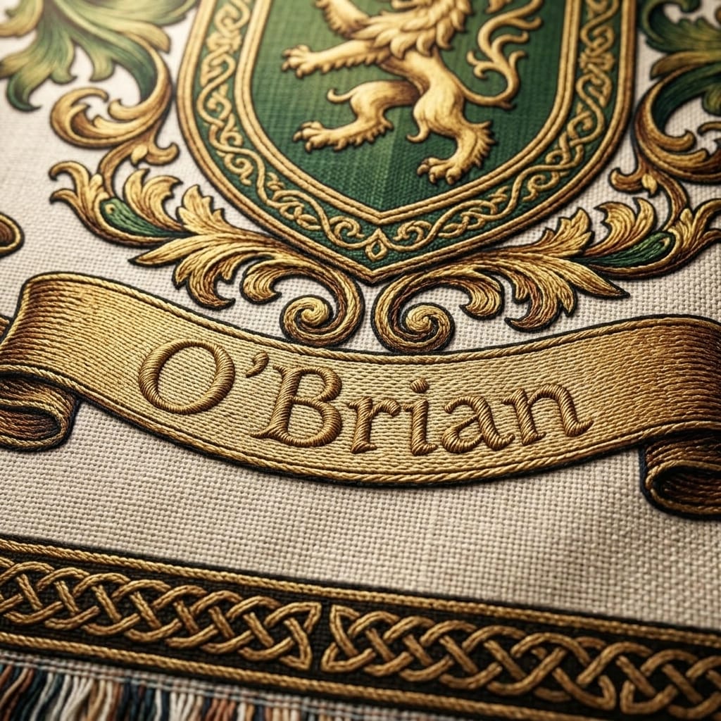 Family Crest Woven Blanket
