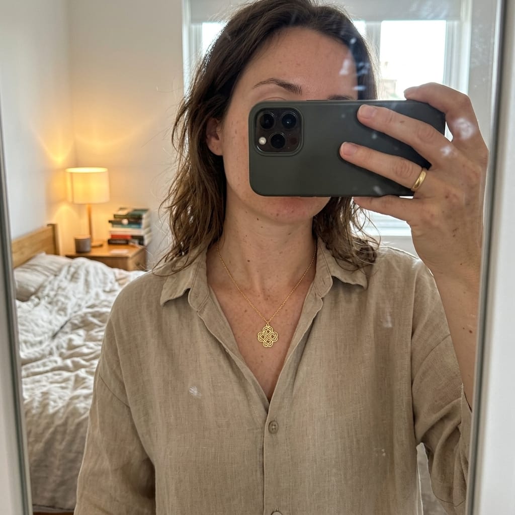 14K Gold Celtic Knot Necklace